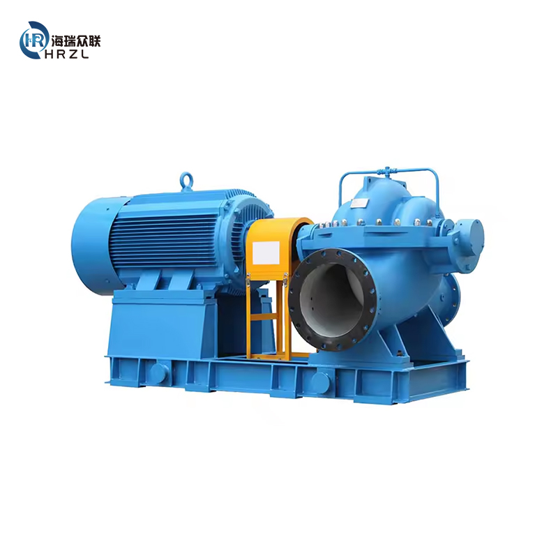 Horizontal double suction split pump